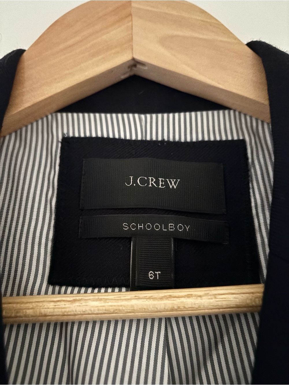 J. Crew Schoolboy Navy Wool Blazer Gold Buttons Academia Preppy 6 Tall - Picture 3 of 5